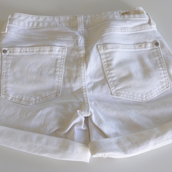 Pilcro and the Letterpress white denim shorts - Picture 3 of 5